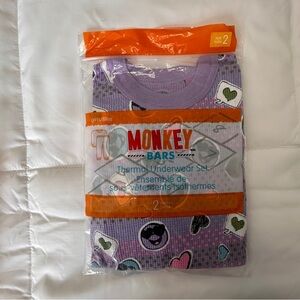 Add On $4 Girls Thermal Waffle Knit Two Piece Pyjamas Spring lightweight Fun